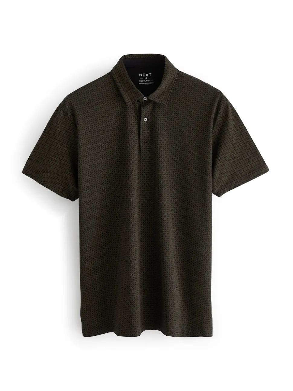 White/Navy/Black Gold Geos Regular Fit Short Sleeve Jersey Polo Shirts 3 Pack