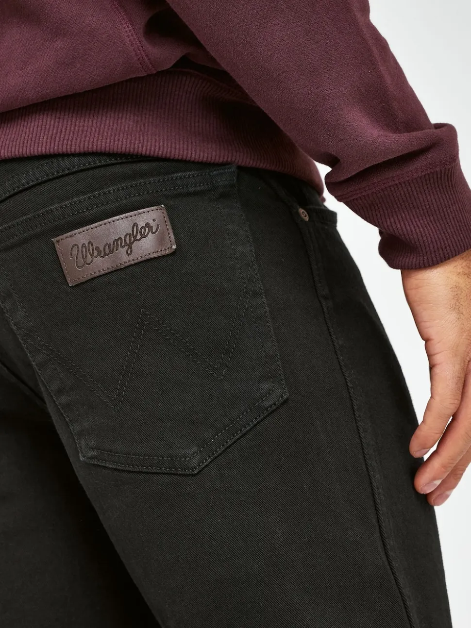 Wrangler Black Straight Fit Texas Authentic Jeans
