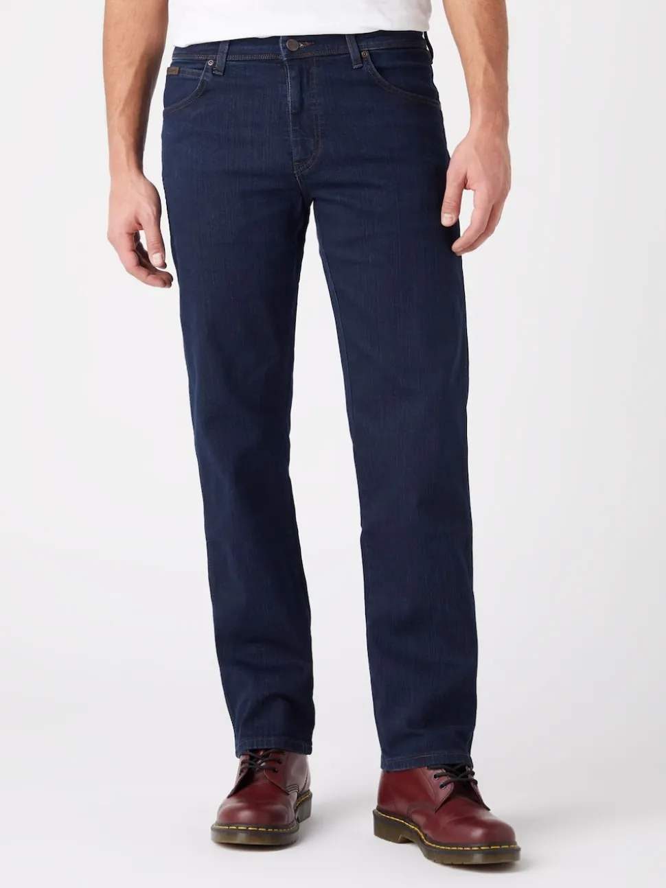 Wrangler Blue Black Straight Fit Texas Authentic Jeans