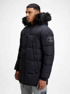 Zavetti Canada Aylmer Puffer Black Parka