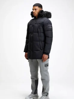 Zavetti Canada Aylmer Puffer Black Parka