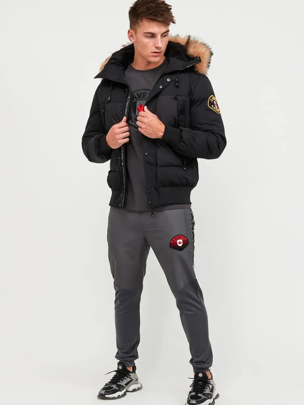 Zavetti Canada Mens Aylmer Bomber Parka Jacket