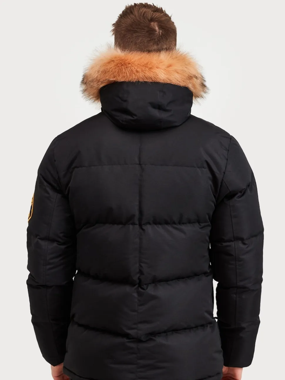 Zavetti Canada Mens Oshawa 2.0 Puffer Parka Jacket with Detachable Faux Fur